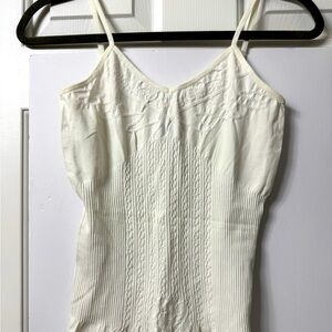 #73 Nouvelle Cami, L, White, Seamless, adjustable straps, NWOT